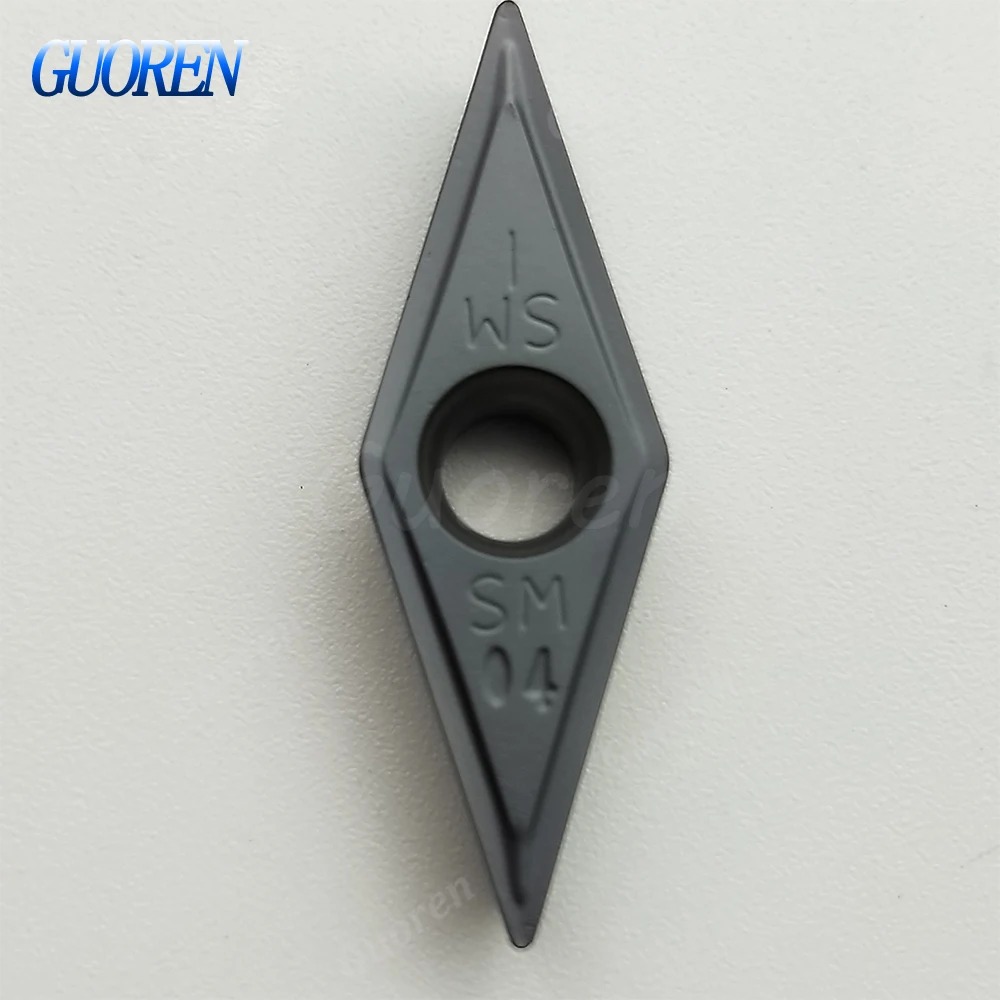 

10pcs high quality VCMT160404-SM IC907 Carbide Insert Internal Turning Blade CNC Lathe Metal Cutter Tools