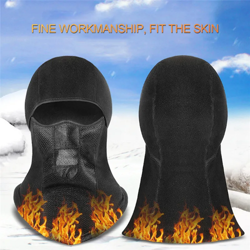 

Fleece Cap Face Mask Motorcycle Face Shield Balaclava Mask Riding Mountaineering Ski Warm Headgear for Windproof Cold Protection