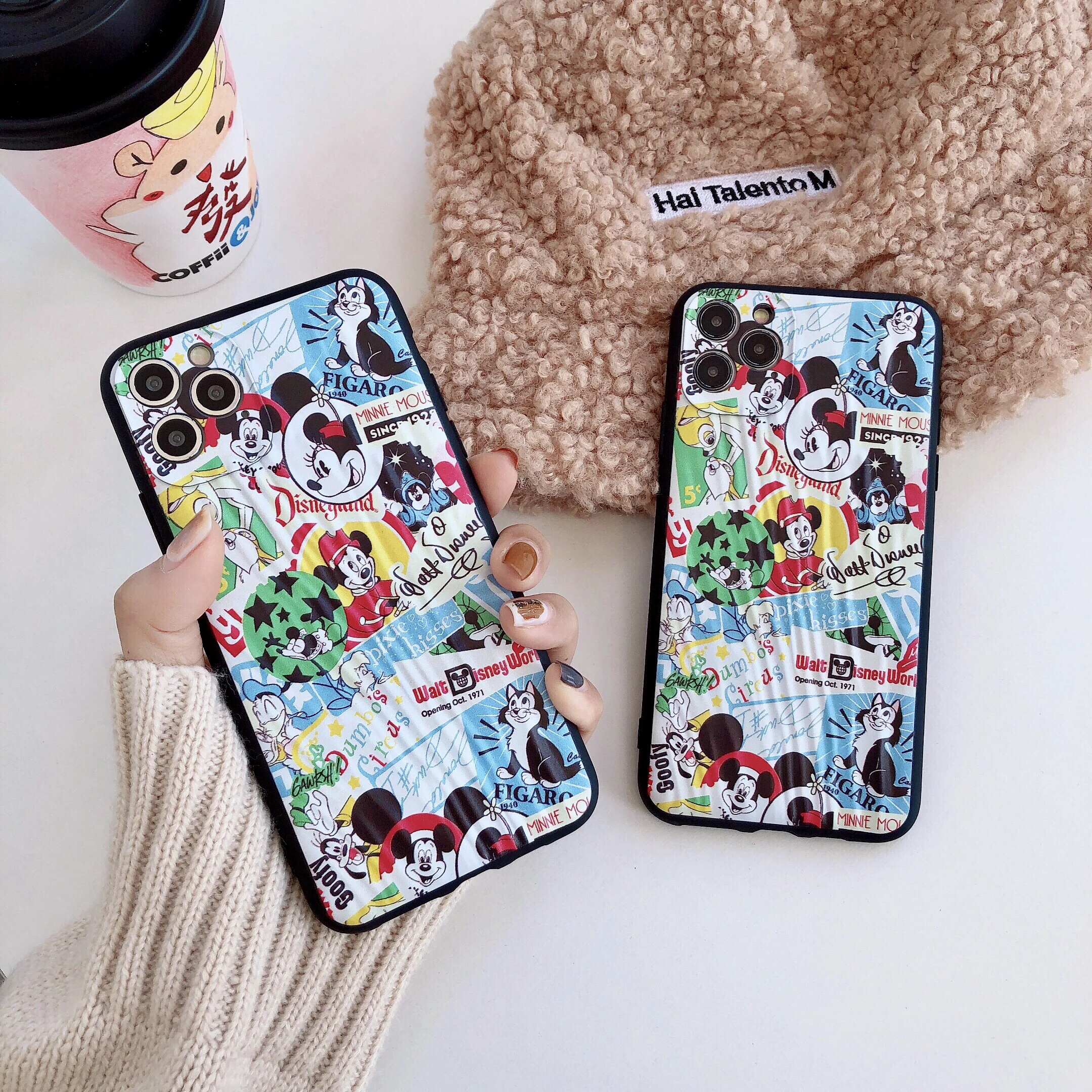 

Free Shipping For IPhone 7 phone case I6 I7 I8 Xs Max Cartoon Case for Iphone 11 Pro Max Protective Case x xr 6 7 8 plus Frosted