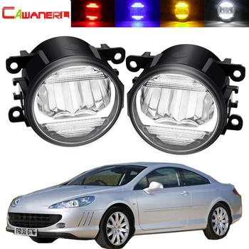 

2in1 LED Light Car Fog Light + Daytime Running Lamp DRL 30W 8000LM White Amber 12V For Peugeot 407 Coupe 6C_ 2005-2011