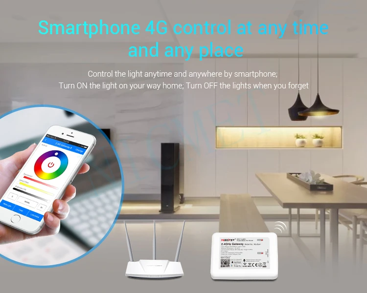 Miboxer WL-Box1 2,4 ГГц шлюз Wifi управление Лер DC5V приложение Alexa Google Assistant Голосовое управление для всех продуктов Miboxer