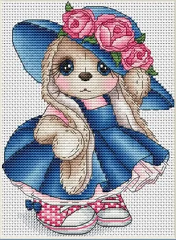 

flowers rabbit Package Greeting Needlework Counted Cross-Stitching Kits New Style Counted Cross stich