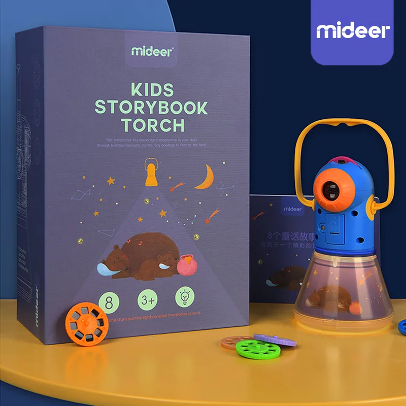  Storybook Torch Projector Kaleidoscope Kids Light Up Baby Toys Kids Learning Educational Toys For C