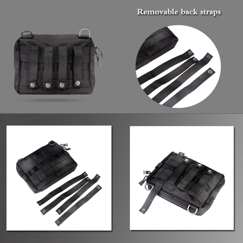 Сумка Molle, нейлоновая, черная, тактическая, большая, подсумок, органайзер, универсальный, для телефона, медик, поясная сумка, EDC, Molle, сумки