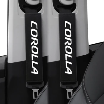 

2pcs Car Sport Seat Belt Safety Shoulder Pads Cover for Toyota Corolla Camry RAV4 hilux Car accessories
