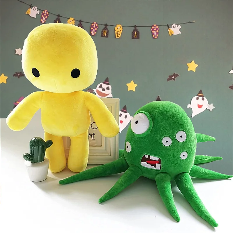 Wobbly Life Plush Toy Yellow Man Octopus Monster Stuffed Animal Game Plushie Pillow Soft Doll Gift for Children Birthday Collect 1pc piston cup gold championship trophy toy model christmas gift for children collect gifts