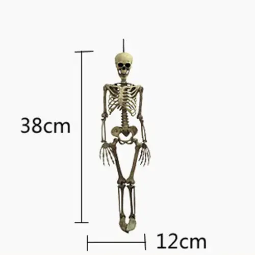 1Pcs Halloween Prop Human Skeleton Full Size Skull Hand Life Body Anatomy Model Decor Miniatures - Цвет: as picture