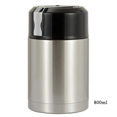 800 ml Silver Большая емкость 800 мл/1000 мл Термос Ланч-бокс портативный контейнер из нержавеющей стали для еды супа термосы Термокружка - Цвет: 800 ml Silver