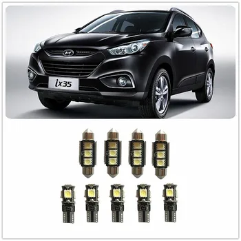 

9PCS White LED Interior Package kit For Hyundai Santa Fe XL Scoupe Sonata Terracan Tucson Tiburon Veloster Veracruz 1990-2019