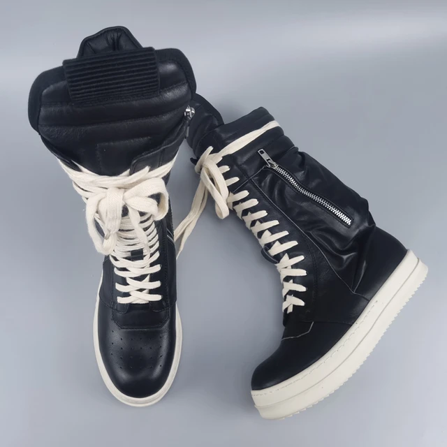 Rick Owens DRKSHDW Scarpe Zip-pocket High-top Canvas Trainers in Black for  Men