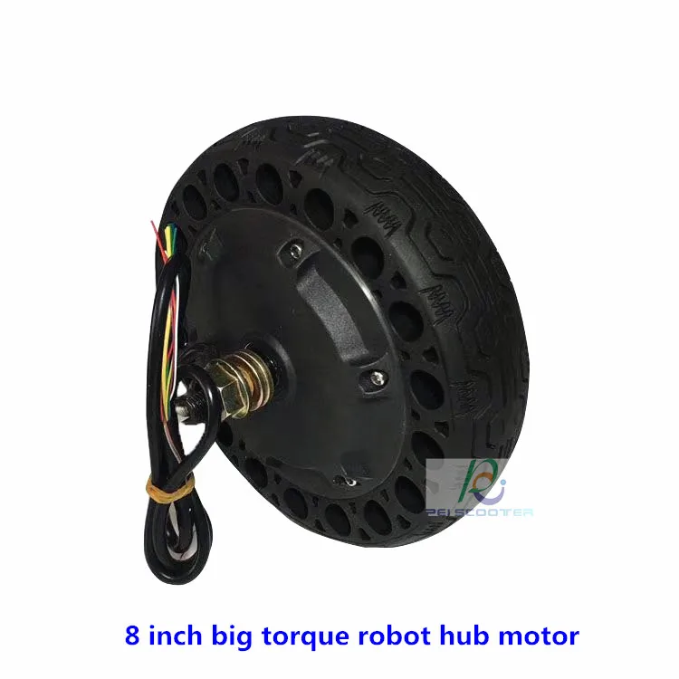 

8 inch 500W Single (dual) Axle Built-in Encoder Service Robot Motor,Logistics Vehicle Servo Hub Motor phub-8dk