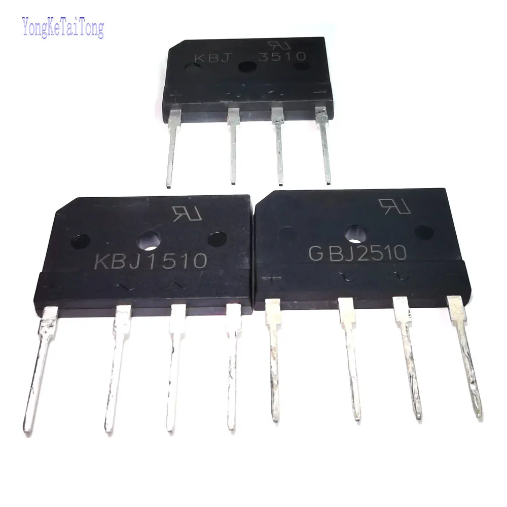 1 шт. KBJ1510 GBJ2510 KBJ3510 GBJ3510 15A 25A 35A 1000V SIP4 выпрямитель|Интегральные схемы| |
