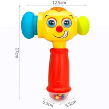 Электрический молоток, игрушка для детей, забавные сменные ИГРУШКИ, милый инструмент для раннего образования, светильник, музыка M09