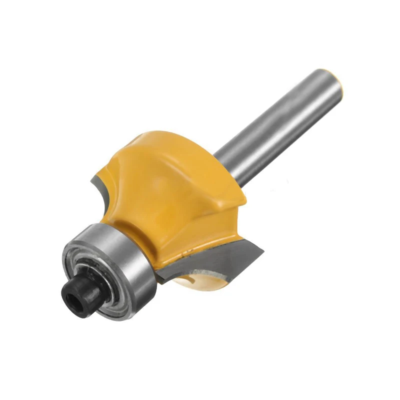 4pcs 1/4" Shank Round Over Router Bit Set 1/2" 3/8" 1/4" 1/8" Radius Cutter Tool For Milling Tools