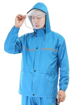 

Reflective Motorcycle Raincoat Poncho Outdoor Hooded Raincoat Poncho Suit Jacket Impermiable Impermeabile Pioggia Rainwear 505RC