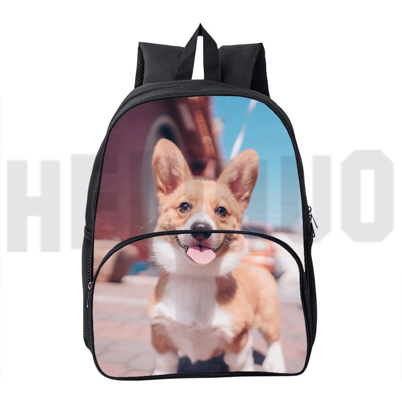 

3D Pet Dog Welsh Corgi Pembroke School Bags Women Travelbags Teenage Girl Kawaii Korgi Backpack Cute Laptop Children Bookbag
