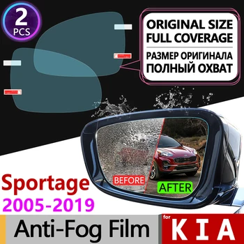

for Kia Sportage 2005~2019 JE KM SL QL Full Cover Anti Fog Film Rearview Mirror Rainproof Accessories R 2006 2008 2010 2016 2018