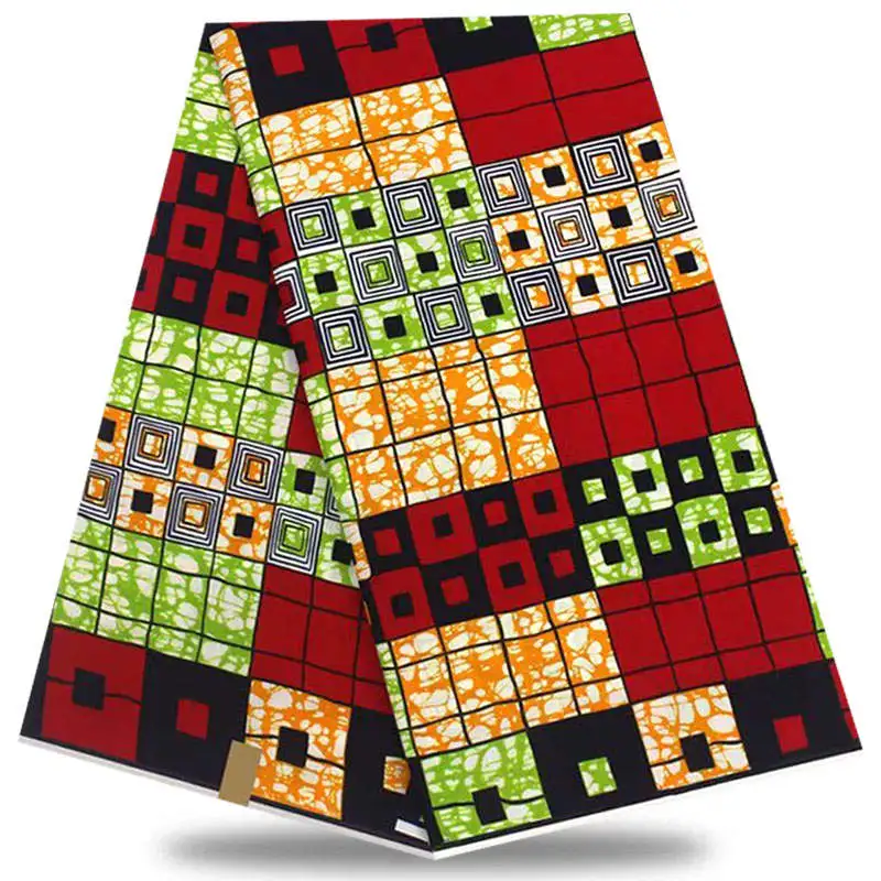 

African 100% cotton African Wax Print Fabric 2019 High Quality Dutch Wax African Wax dutch Lace Fabric 6 yard/pcs XA-019