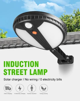 

Solar Sensor Wall Light Waterproof Induction Street Lamp Garden Outdoor Courtyard Sensor Street Light Remote Control Solar Lamp