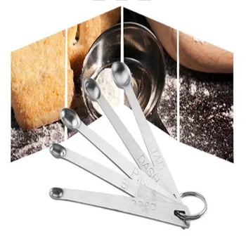 

5pcs/Set Stainless Steel Measuring Spoons spoon cup baking utensils Mini Size Coffee Spoon Kitchen Baking Tools set