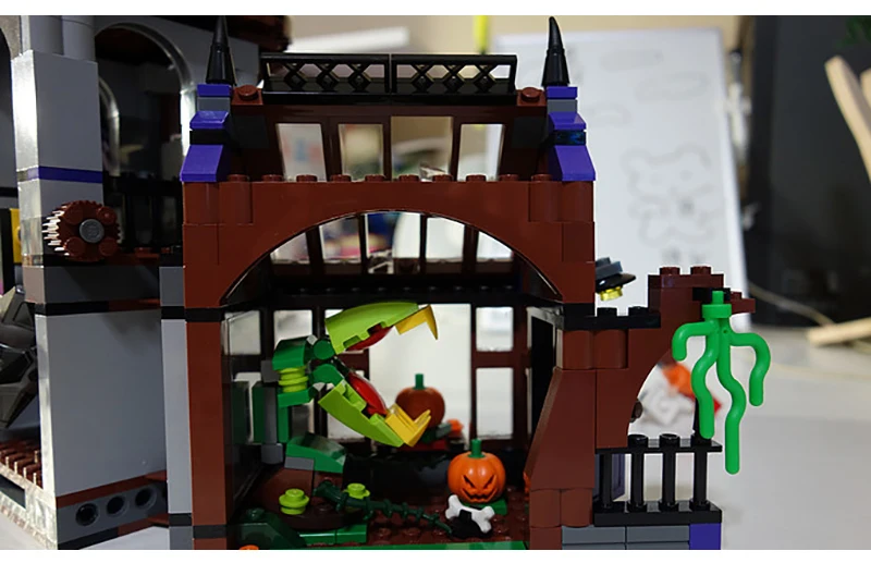 Серия Скуби-Ду Mystery Mansion 860 шт. набор мини-кирпичей строительные блоки игрушки для детей совместимы с фигурами Скуби-Ду
