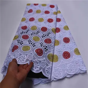 

Hot Selling 100% Cotton African Dry Lace Fabric Nigerian Lace Fabric 2020 High Quality Swiss Voile Lace In Switzerland PSA933-1