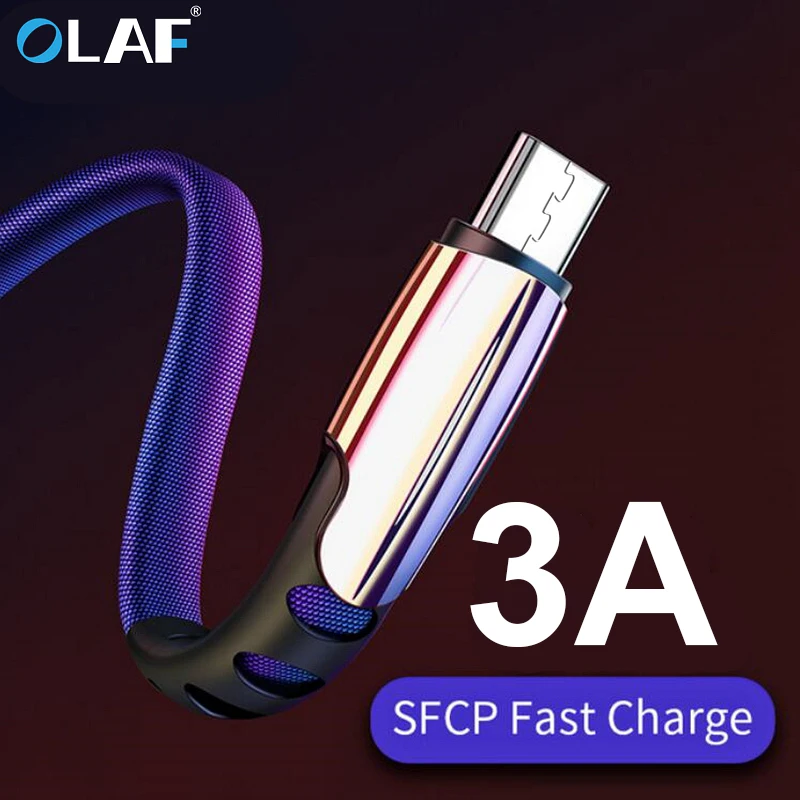 Кабель Micro USB 3 А кабель Type-C для быстрой зарядки Samsung s9 xiaomi redmi note 7 8 oneplus 6t 2 м |
