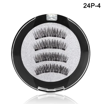 

3D Four Magnets Long Thick False Eyelashes No-glue Natural Fake Eyelashes MPwell