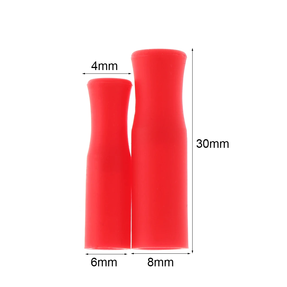 Plastic Straws Metal Straw Set Metal Straws Drinking Straws Stainless Steel Straw Silicone Straws 10Pcs 6mm/8mm Caps Silicone Tip Food Grade Bar Stainless Steel Straw Teeth Protector Cover Anti Burn Prevent Scald Straw Sleeve