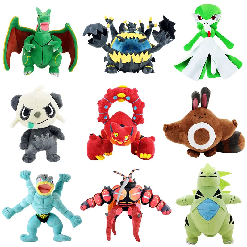 20-37 см аниме Tyranitar Gardevoir Pancham Buzzwole Sentret Guzzlord Volcanion Charizard Machamp плюшевые игрушки животные куклы Подарки