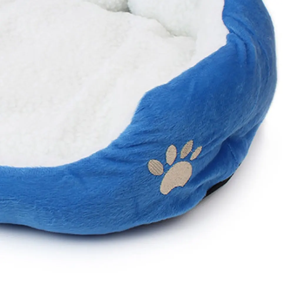 Pet Dog Cashmere Bed Warming Dog House Soft Sofa Material Nest Dog Baskets Fall Winter Warm Kennel For Cat Puppy Supplies
