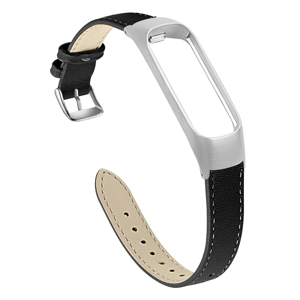 silver black Joyozy кожаные Смарт-часы ремешок для отдыха для samsung fit e ремень подходит для e/SM R375 ремешок для samsung galaxy ремешок для часов - Цвет ремешка: silver black