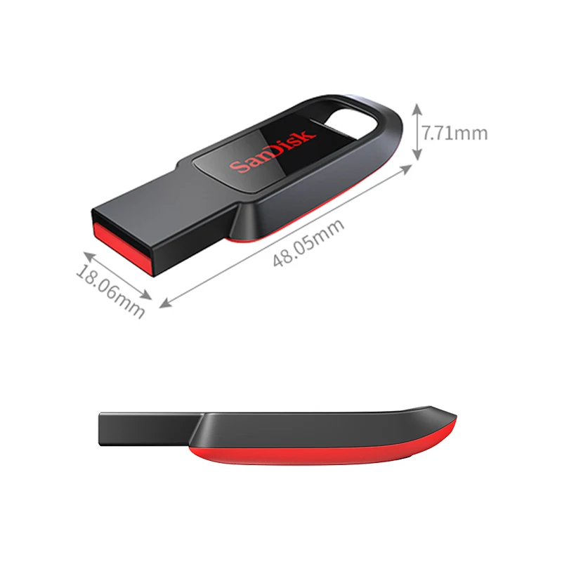 Флеш накопитель SanDisk cruzer spar USB 2 0 CZ61 16 ГБ 32 64 128 флешка флеш карта памяти с Mac и ПК|USB