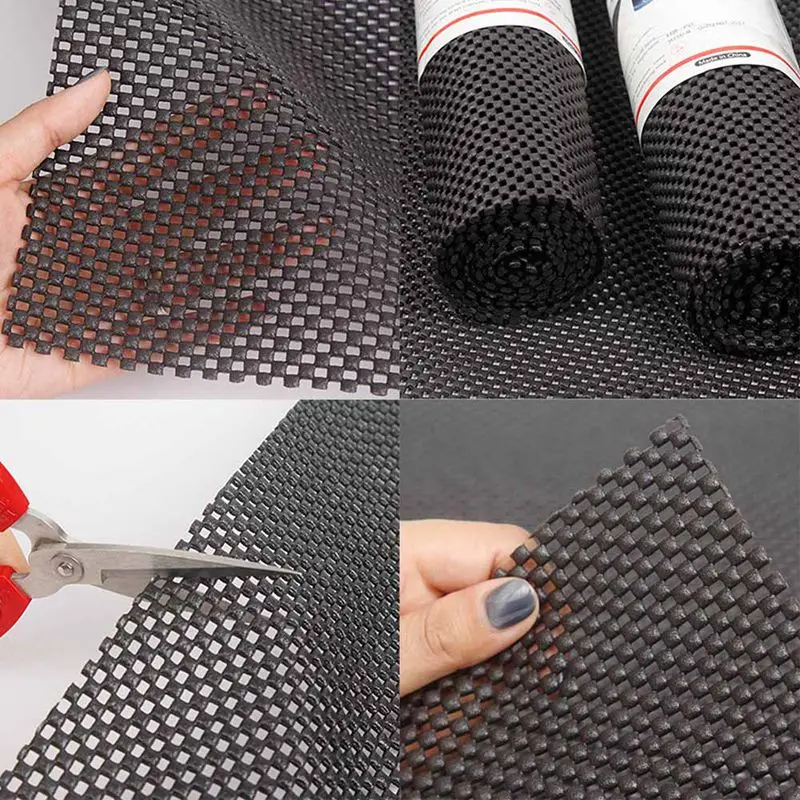 

New 150cm*50cm Car Dashboard Trunk Sticky Pad Mat Anti Non Slip Outsize Mesh Fabric Mats PVC Foam Custom Anti Slip Mat