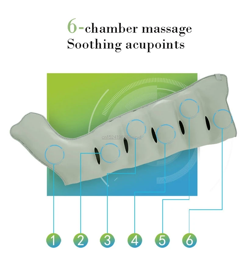 Электрический воздушный компрессионный массажер для ног, талии, рук, ног, обертывания для стоп, лодыжек, икр, массажная машина, расслабляющая боль, способствует циркуляции крови