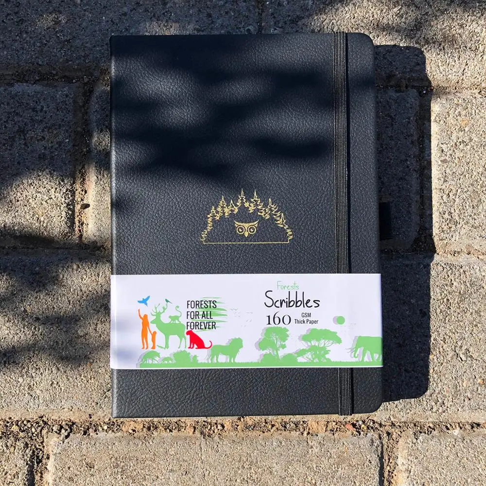 Блокнот BUKE Dot Grid Journal точечный рисунок SKetchbook 160gsm бумага внутренний карман