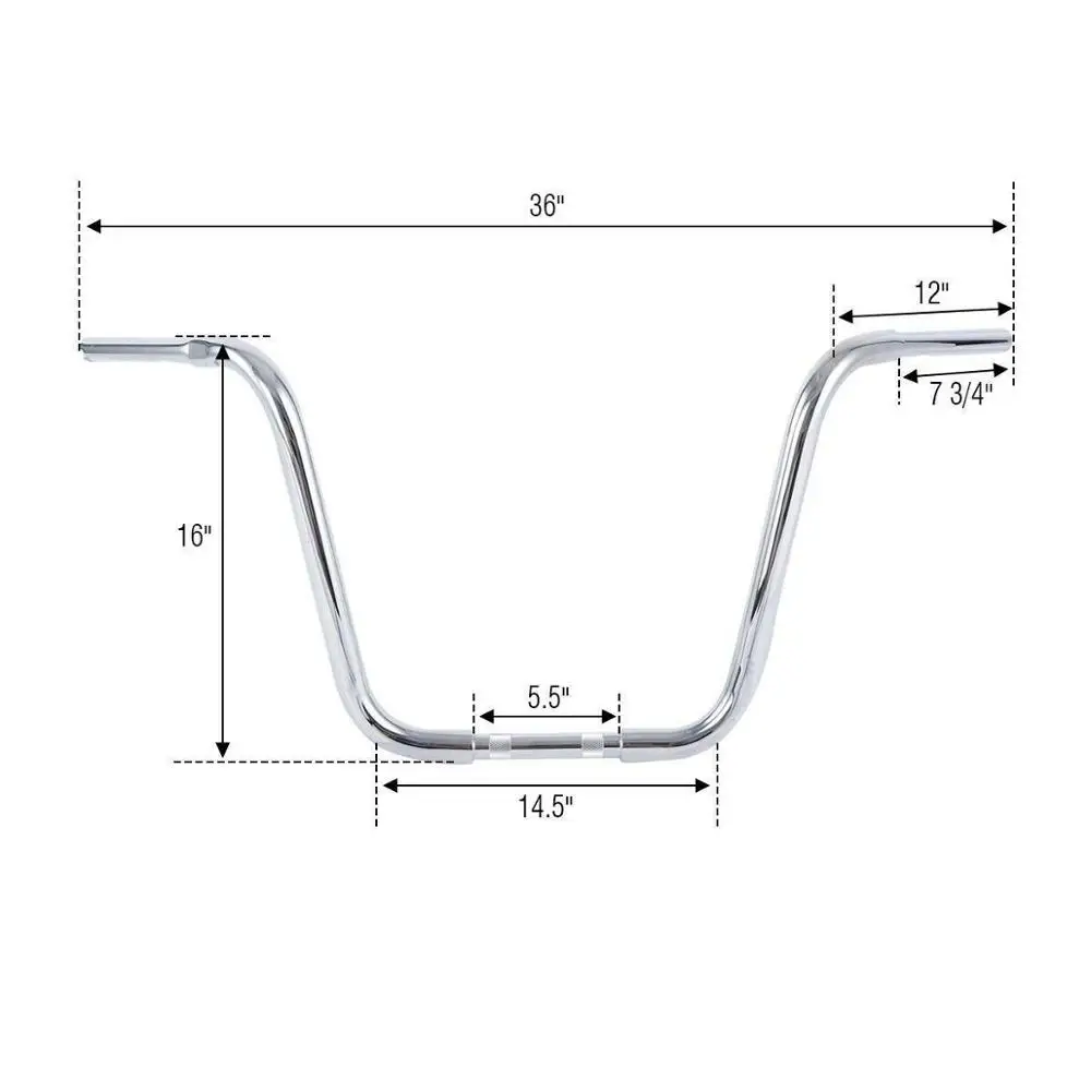 Мотоцикл 10/14/1" талии обезьяна Вешалки бар 1 1/4" Руль для Harley FXST Sportster XL 883 1200