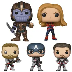 FUNKO поп Мстители 4 Endgame фильм коллекция куклы Железный человек Американский капитан тиранты малыш подарок на день рождения Модель