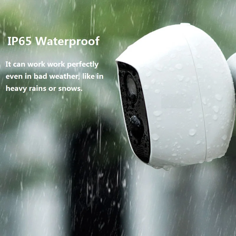 SSICON Wire-Free Battery IP Camera Outdoor Wireless Weatherproof Security WiFi Camera CCTV Surveillance Smart Alarm