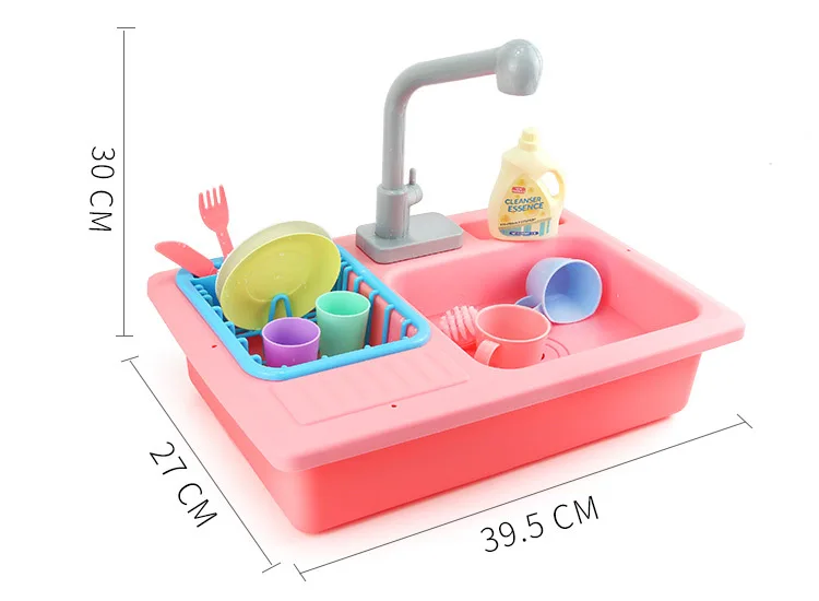 Children Dishwasher Toy Electric Water Extractor GIRL'S Play House Kitchen Douyin Baby Model Vegetable Washing Sink