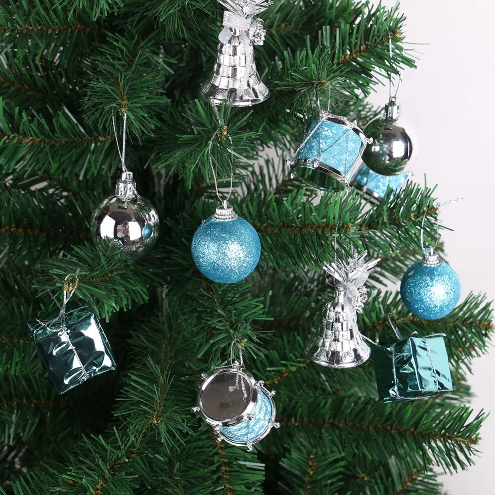 32 Sets of Christmas Tree Ornament Pendant Ball Bell Gift Box Christmas Tree Pendant
