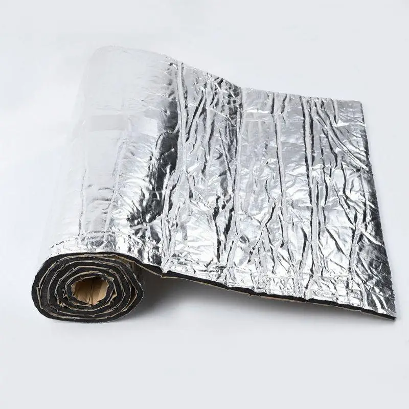 Vibration Isolation 50x200cm 5/10/15mm Car Sound Deadener Mat Noise Bonnet Insulation Deadening for Hood Engine Sticker Auto sound proof mat sound insulation mat sound deadener mat