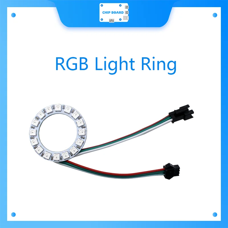 01Studio RGB Light Ring Neopixel WS2812B Python MicroBit MicroPython Accessory | Компьютеры и офис