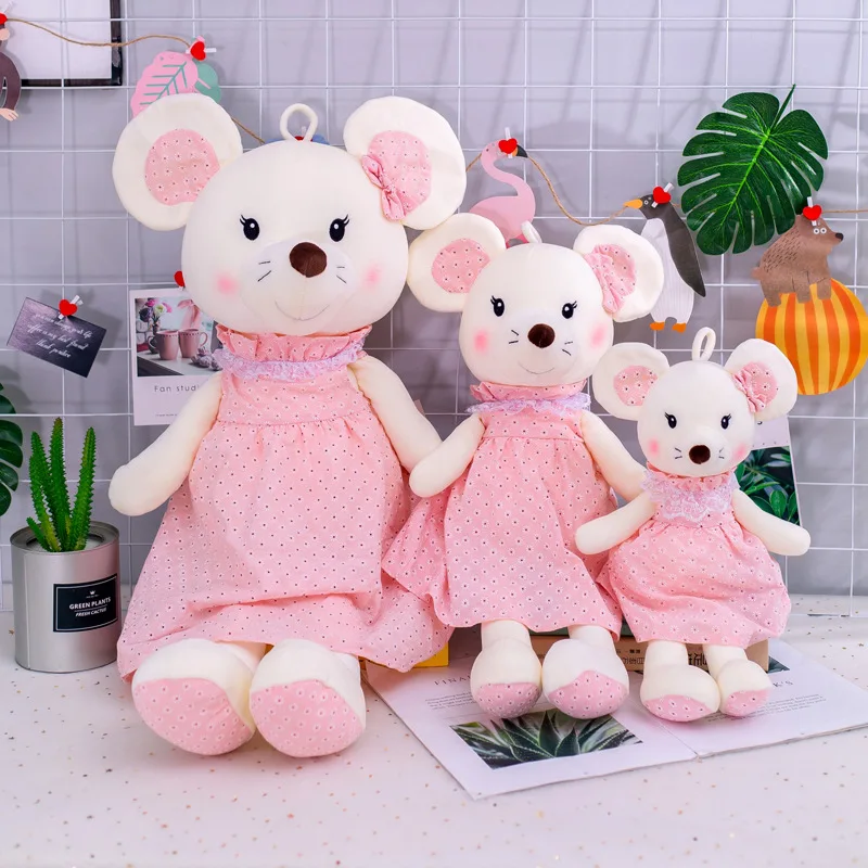 Стиль мышь плюшевые игрушки мягкие животные Kawaii принцесса мышь игрушки плюшевые куклы детские игрушки девочки Ragdoll подарок