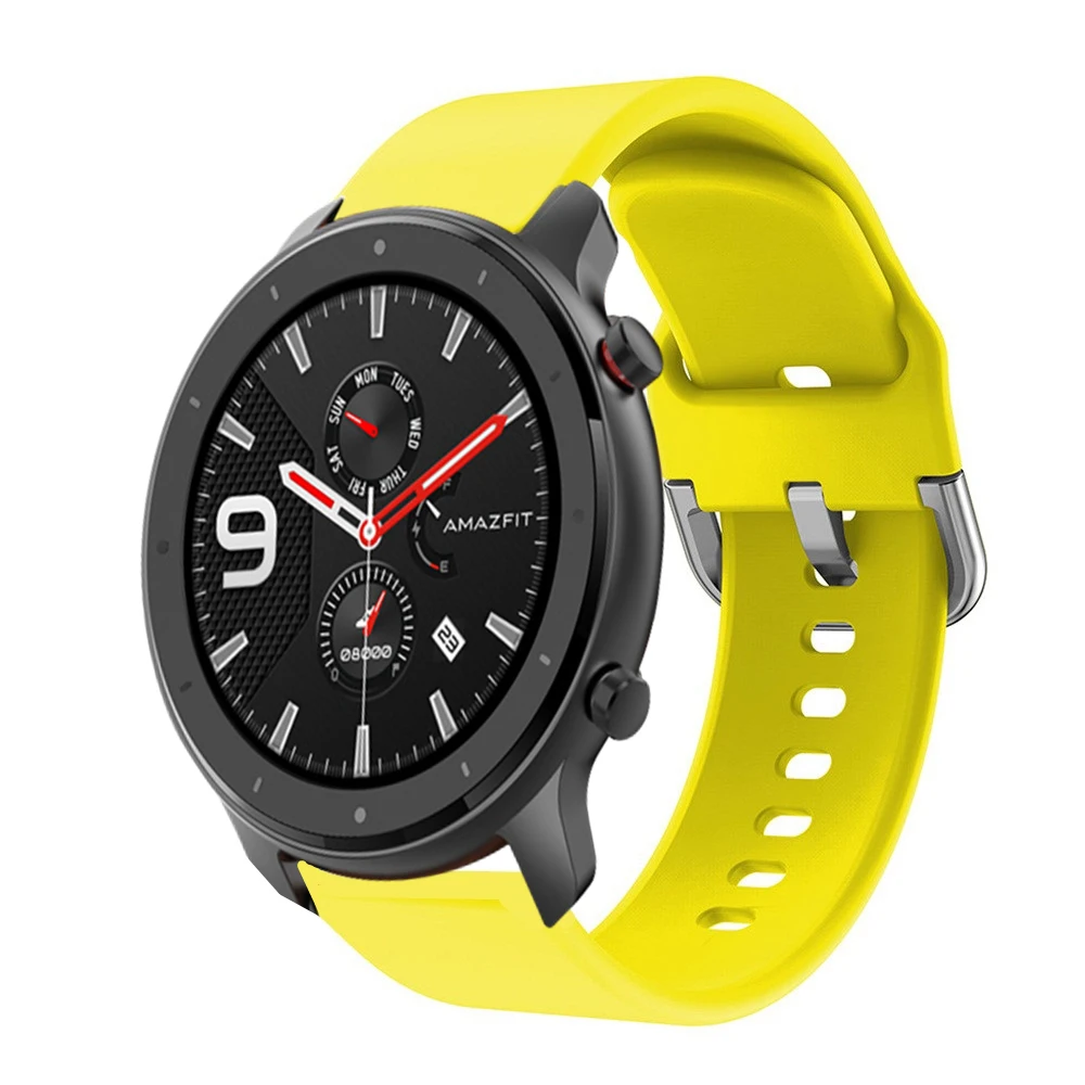 22 мм силиконовый ремешок для Amazfit GTR 47 мм смарт-часы для Amazfit Pace/Amazfit Stratos 2/2S 3 сменный Браслет