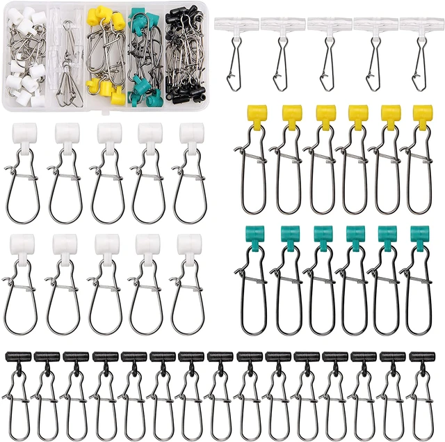 42pcs Fishing Line Sinker Slide High-Strength Braid Line Sinker Slider with  Duo-Lock Snap Sinker Weight Connectors - AliExpress