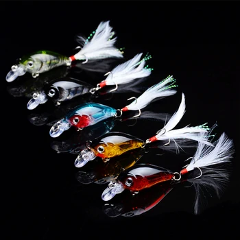 

Promotion Pesca Artificials 200pcs 4g 4.5cm topwater 0.1-0.5m wobbler mini fishing crankbait cranks lure baits wholesale