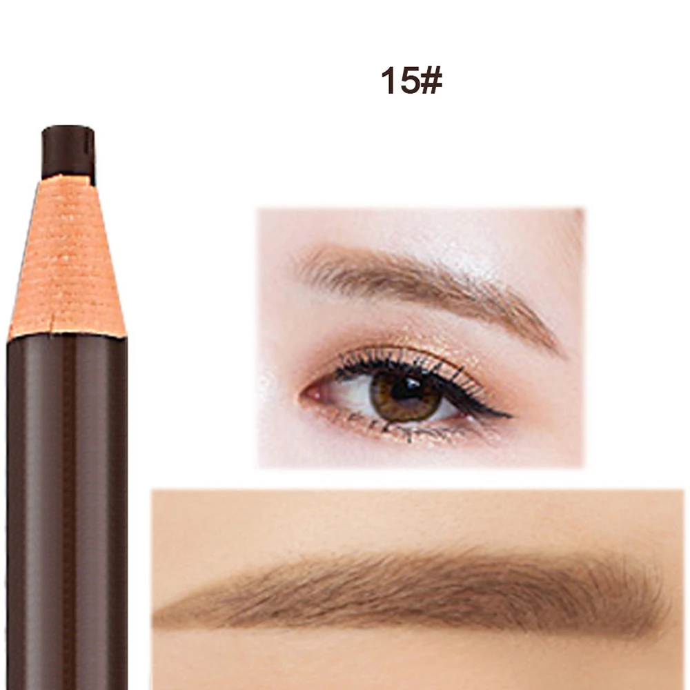 Карандаш для бровей натуральный Водонепроницаемый вращающийся, автоматический Кофе серого цвета, карандаш для бровей, косметический бровей лайнер ручка TSLM2 - Color: Paper roll pencil