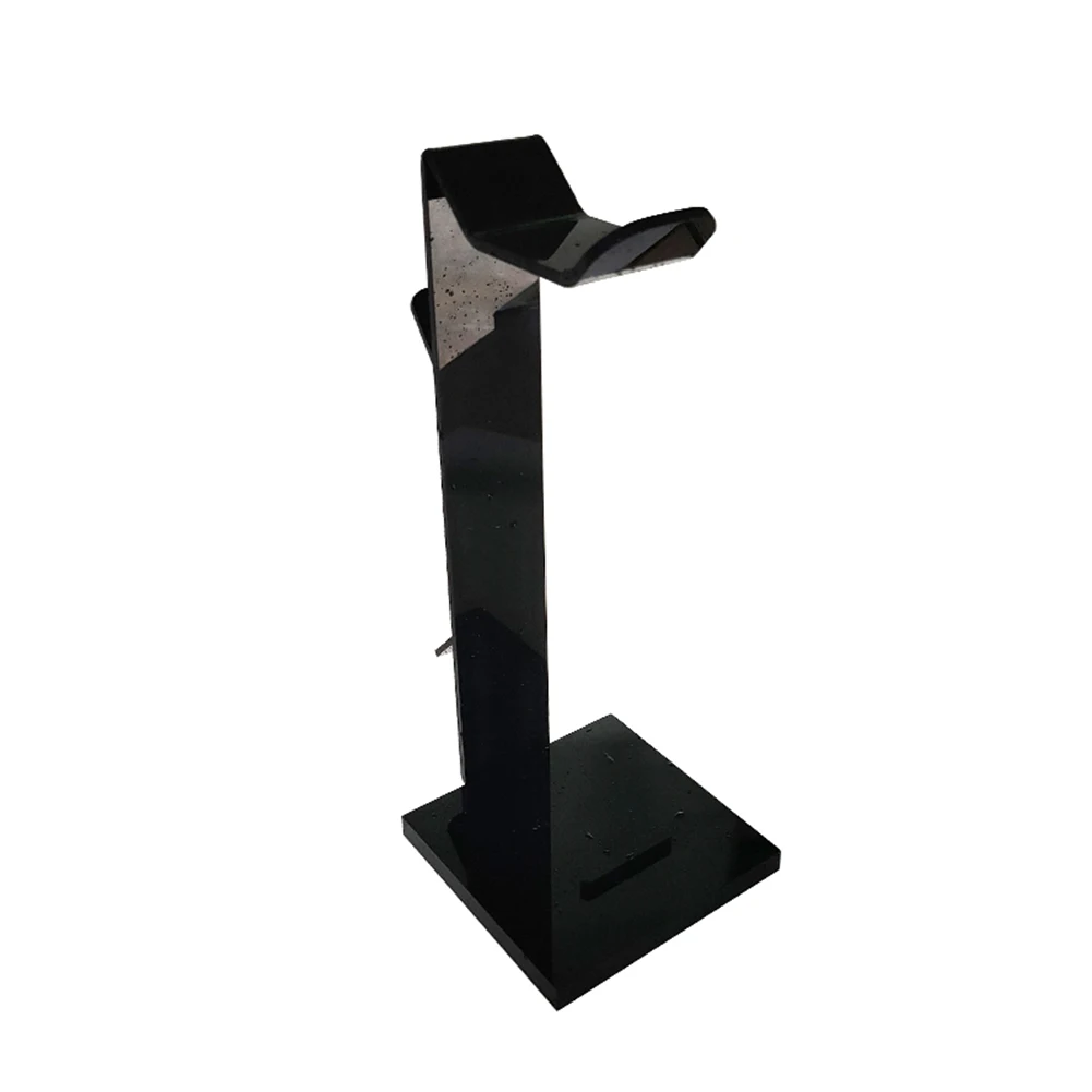Acrylic Non Slip Headset Holder Universal Freestanding Display Stand Solid Base With Supporting Bar Home Office Accessories
