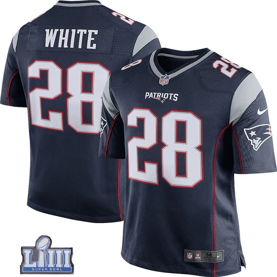 MEN Мужская футболка New England Rob Gronkowski Patriots Super Bowl LIII Bound Navy - Цвет: MEN
